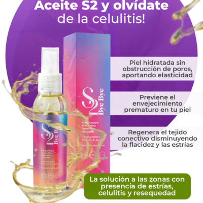 🟢 Combo Bye Bye Celulitis+ Aceite S2 + Cepillo exfoliante